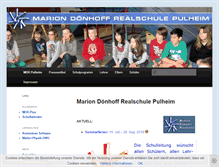 Tablet Screenshot of marion-doenhoff-realschule.de